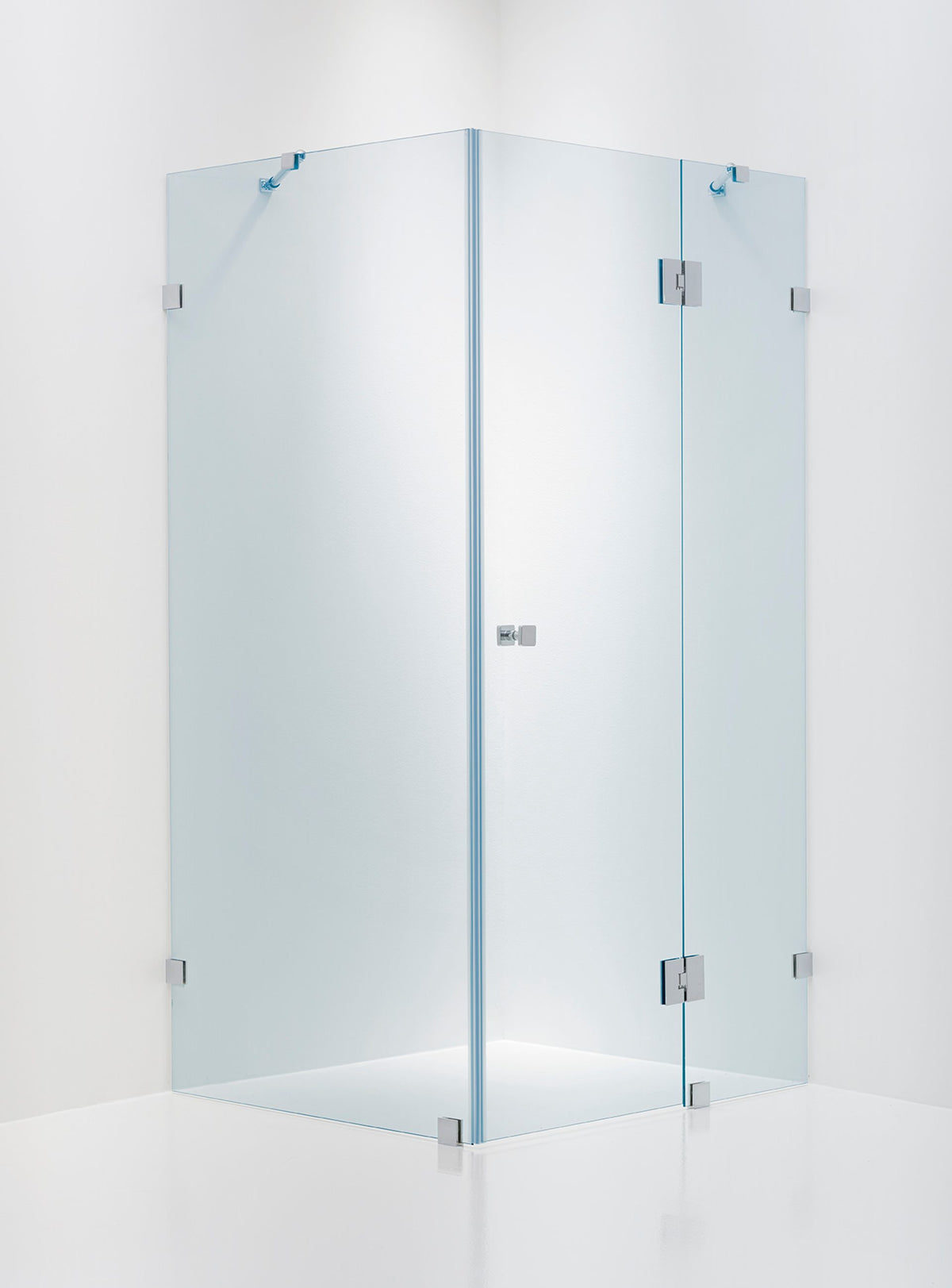 Duschhörna Duschbyggarna Design Modell 710 måttbeställd, Högerhängd, Krom, Klarglas 6 mm