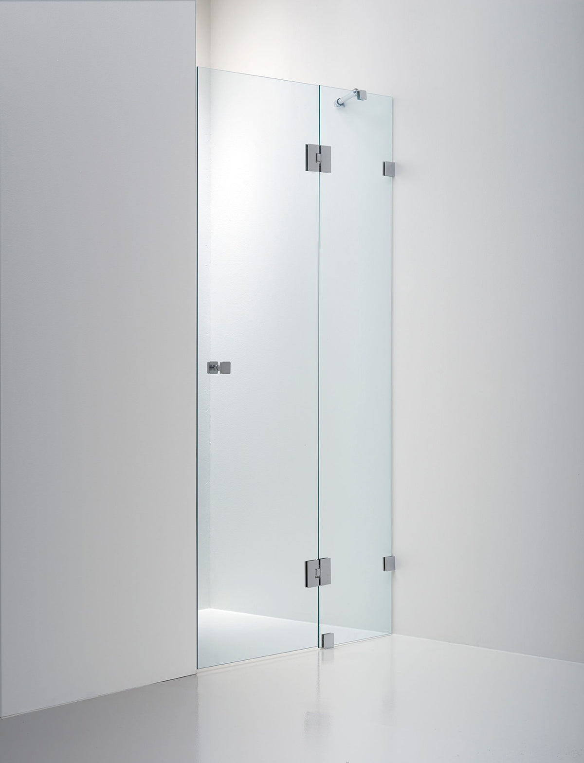 Duschvägg Duschbyggarna Design Modell 720 måttbeställd, Högerhängd, Krom, Klarglas 6 mm