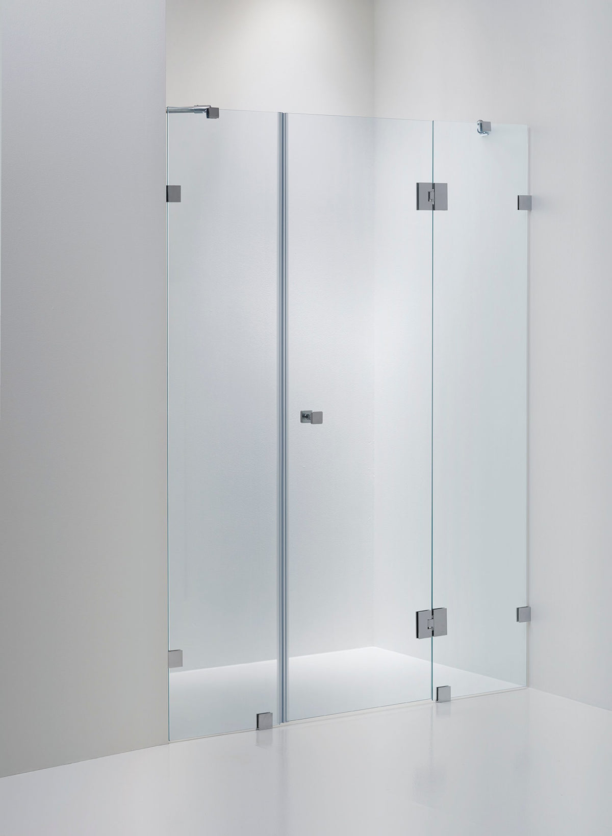 Duschvägg Duschbyggarna Design Modell 730 måttbeställd, Högerhängd, Krom, Klarglas 8 mm