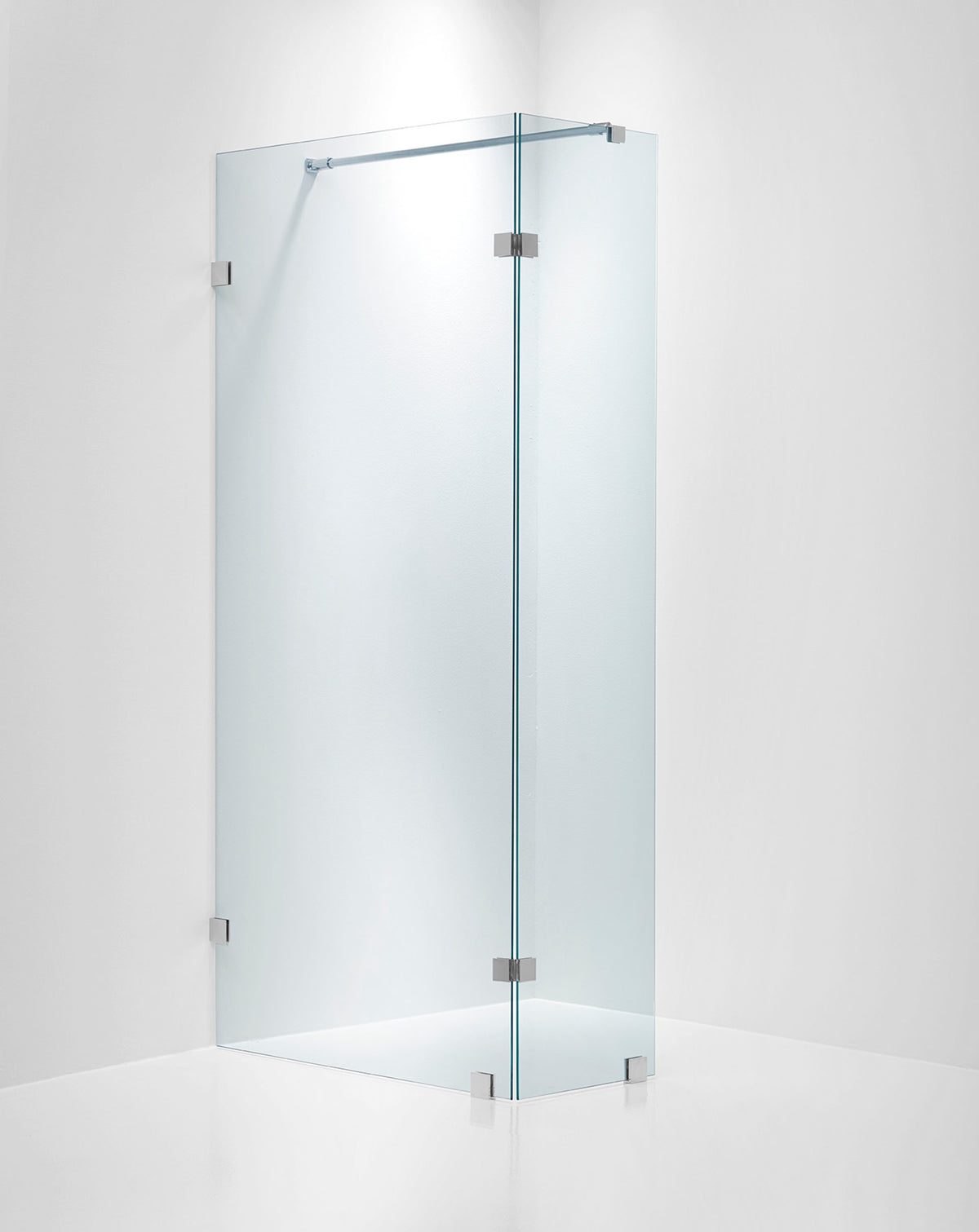 Duschvägg Duschbyggarna Design Modell 750 måttbeställd, Krom, Klarglas
