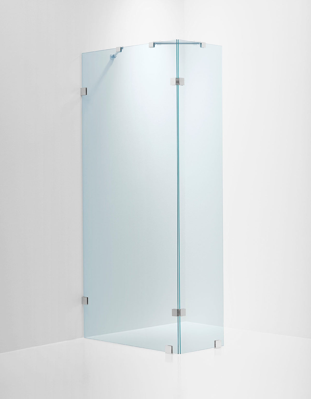 Duschvägg Duschbyggarna Design Modell 760 måttbeställd, Krom, Klarglas