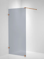 Duschvägg Duschbyggarna Design Skärmvägg, 690x1913 mm, Koppar, Gråtonat 6 mm