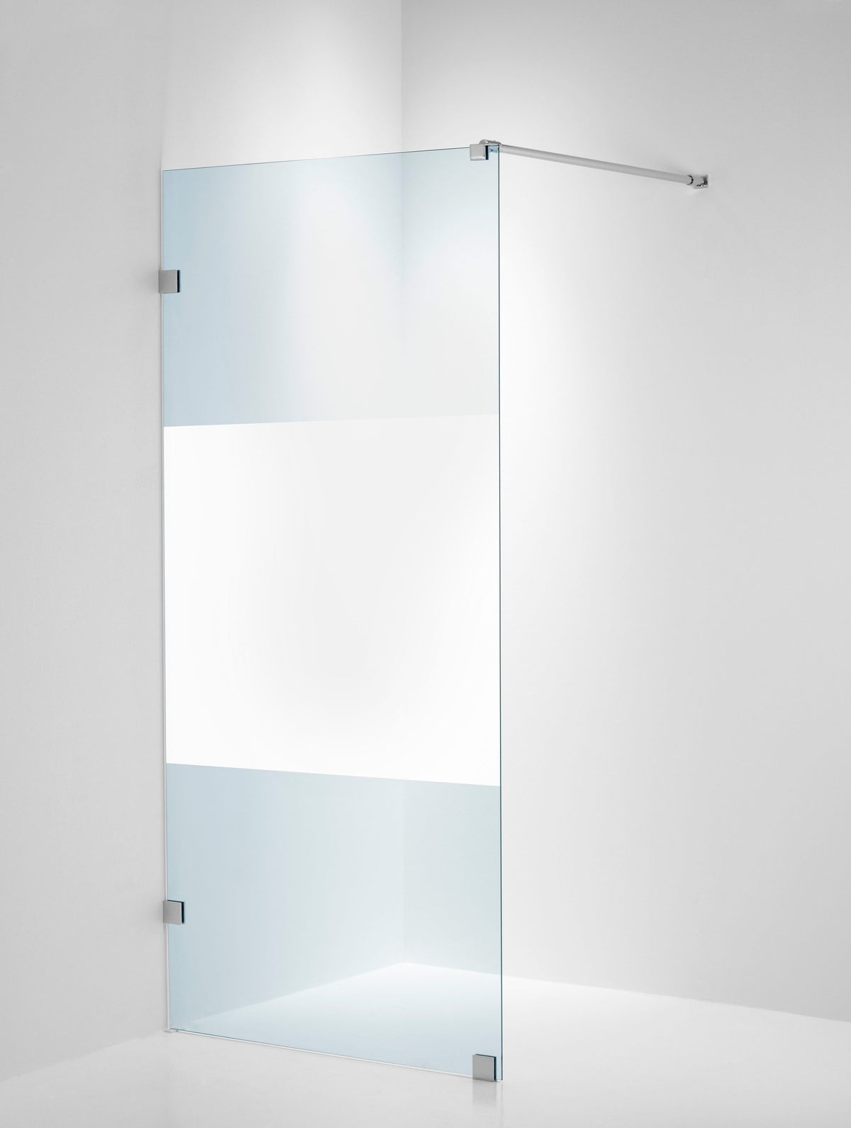 Duschvägg Duschbyggarna Design Skärmvägg, 690x1913 mm, Krom, Stripe 6 mm