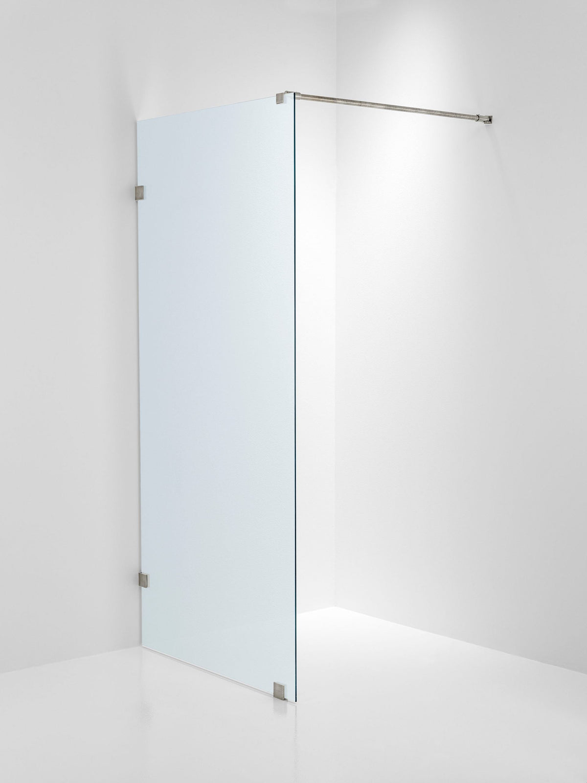 Duschvägg Duschbyggarna Design Skärmvägg, 690x1913 mm, Rostfri look, Isglas 6 mm