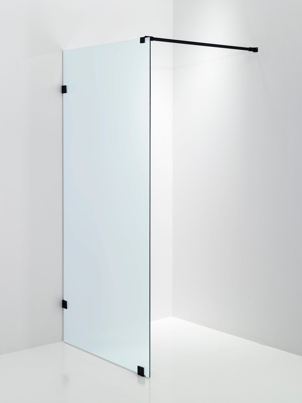Duschvägg Duschbyggarna Design Skärmvägg, 690x1913 mm, Svart matt, Isglas 6 mm