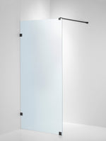 Duschvägg Duschbyggarna Design Skärmvägg, 690x1913 mm, Svartkrom, Isglas 6 mm