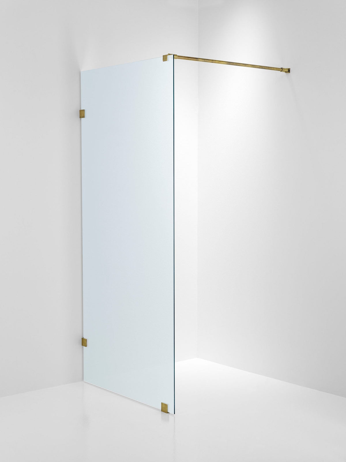 Duschvägg Duschbyggarna Design Skärmvägg, 790x1913 mm, Brons, Isglas 6 mm