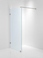 Duschvägg Duschbyggarna Design Skärmvägg, 790x1913 mm, Rostfri look, Isglas 6 mm