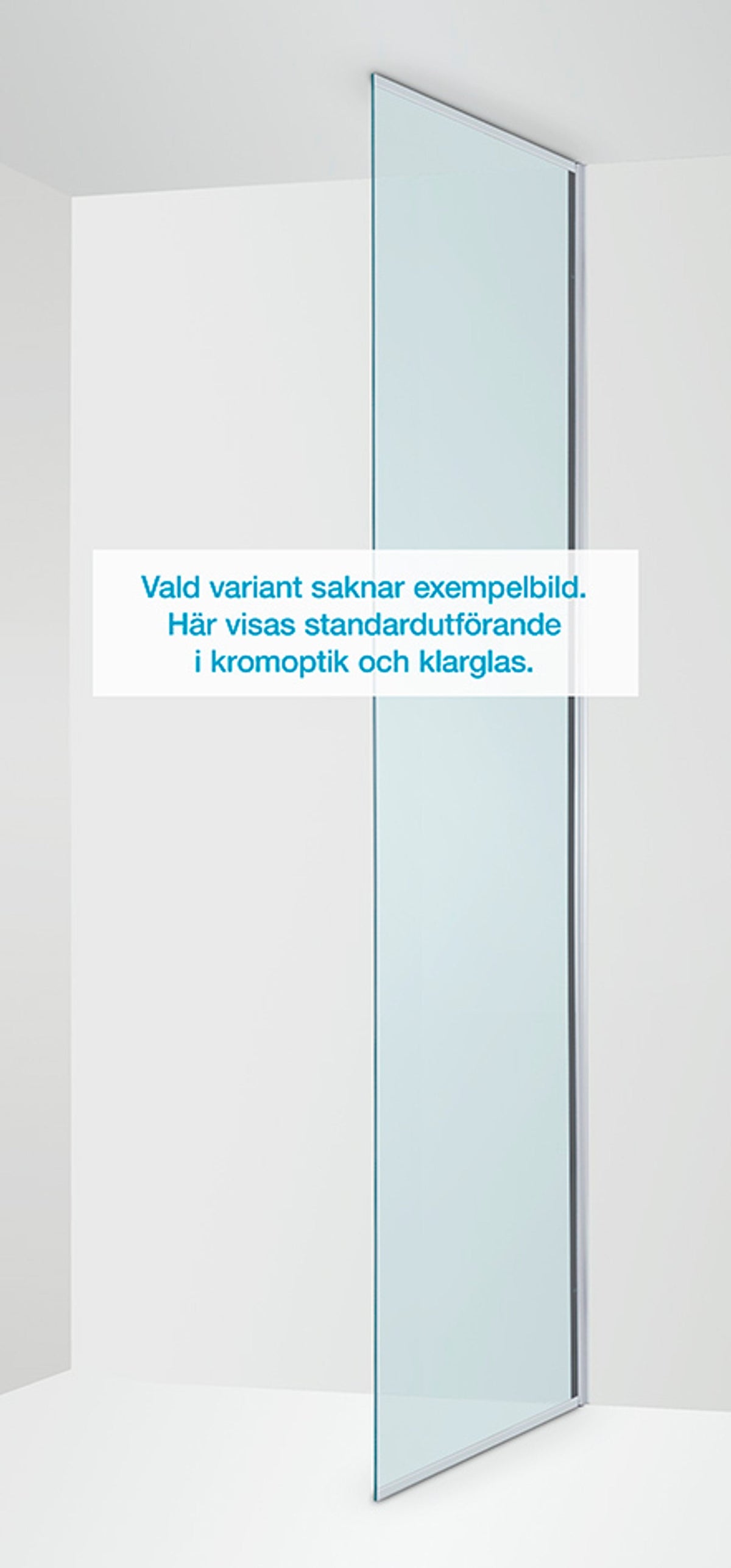 Duschvägg Duschbyggarna Dija Skärmvägg måttbeställd, Kromoptik, Wave