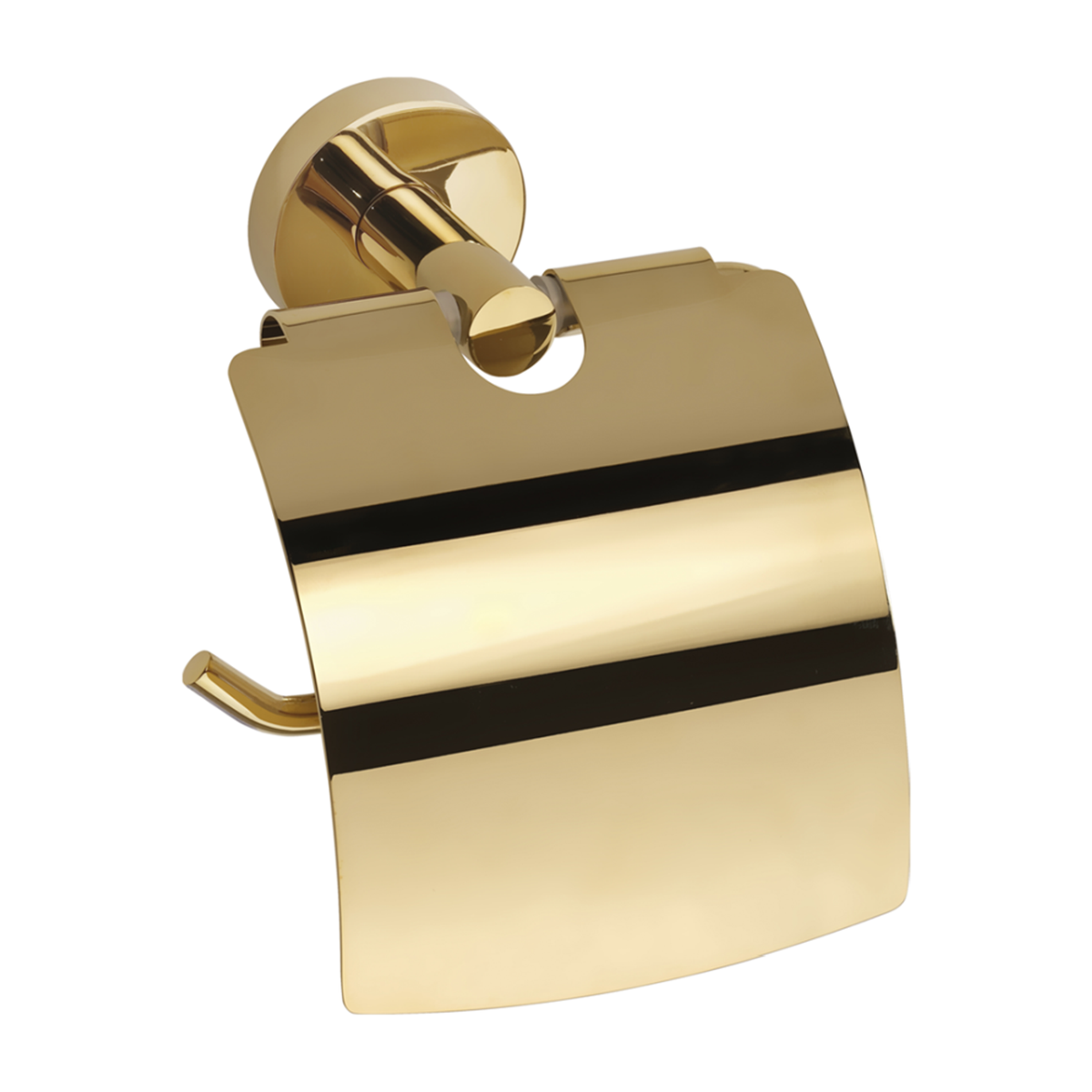 Toalettpappershållare Duschbyggarna Gold med Lock