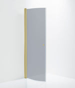 Duschdörr Duschbyggarna Halv Corny de Luxe, 740 mm, Guldoptik, Gråtonat