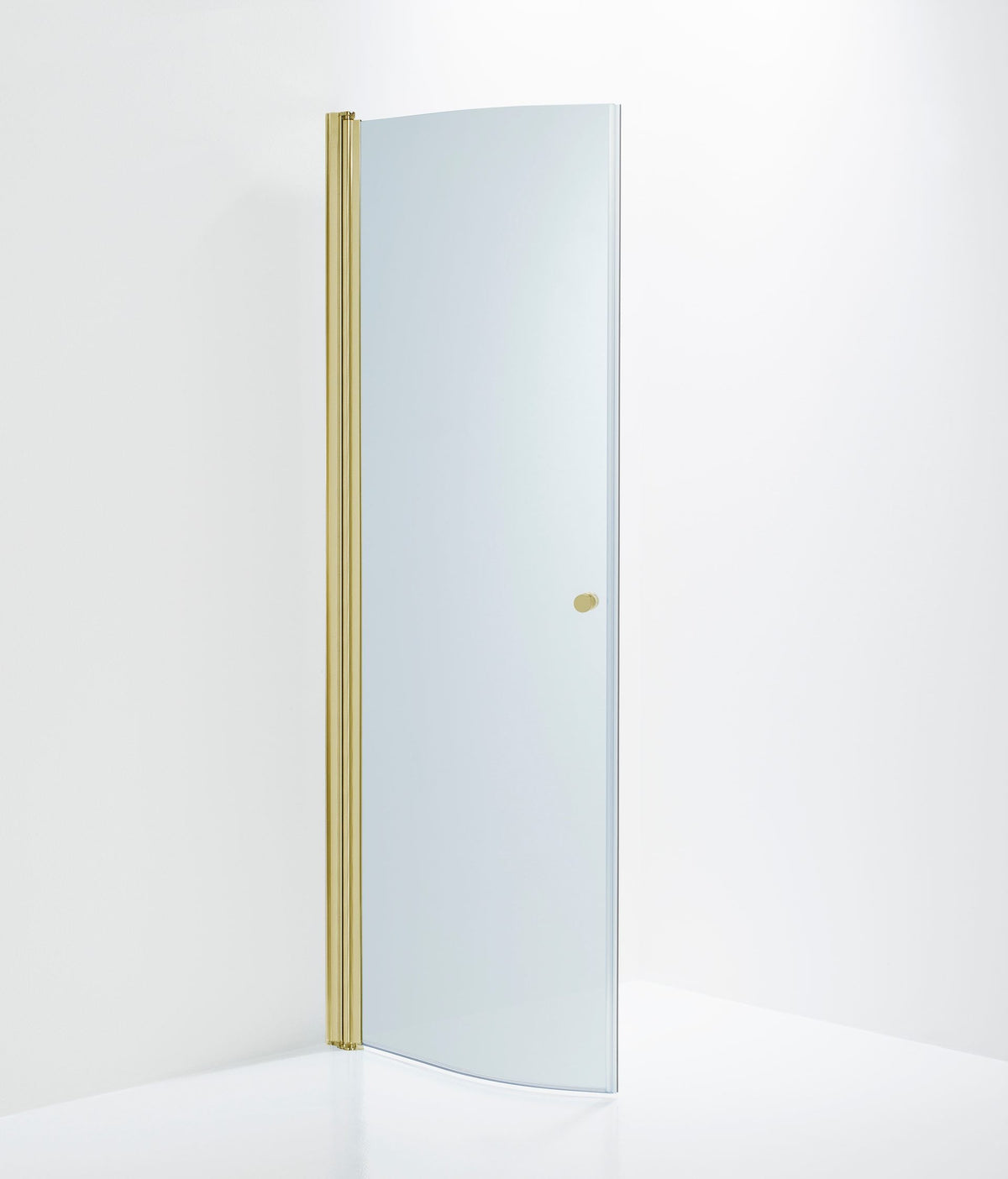Duschdörr Duschbyggarna Halv Corny de Luxe, 740 mm, Guldoptik, Isglas