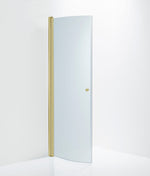 Duschdörr Duschbyggarna Halv Corny de Luxe, 740 mm, Guldoptik, Isglas