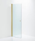 Duschdörr Duschbyggarna Halv Corny de Luxe, 740 mm, Guldoptik, Klarglas