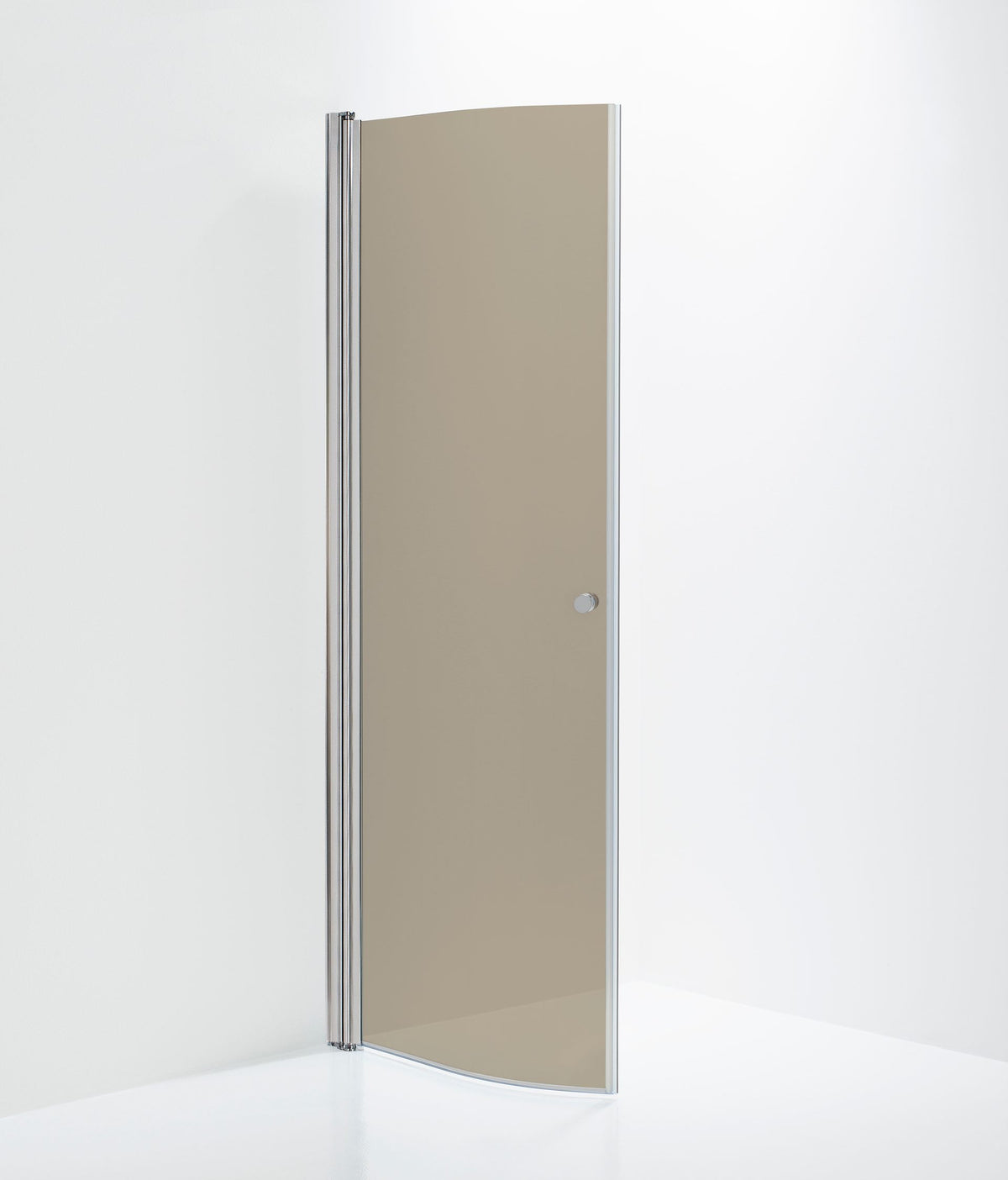 Duschdörr Duschbyggarna Halv Corny de Luxe, 740 mm, Kromoptik, Bruntonat