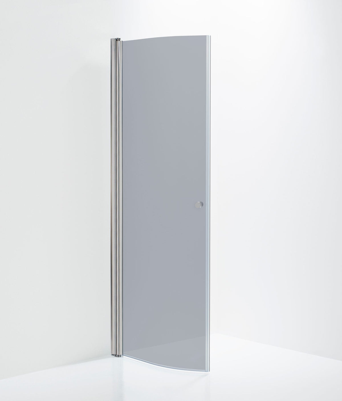 Duschdörr Duschbyggarna Halv Corny de Luxe, 740 mm, Kromoptik, Gråtonat