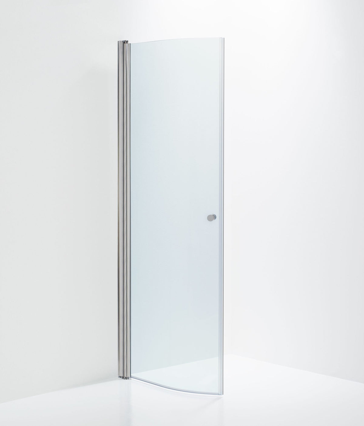 Duschdörr Duschbyggarna Halv Corny de Luxe, 840 mm, Kromoptik, Klarglas