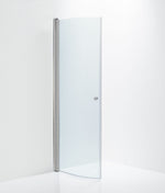 Duschdörr Duschbyggarna Halv Corny de Luxe, 840 mm, Kromoptik, Klarglas