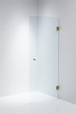 Duschdörr Duschbyggarna Halv Corny Design, Högerhängd, 760 mm, Brons