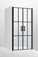 Duschdörrar Duschbyggarna Industrial Decor Duo Cube dubbeldörrar måttbeställd, 