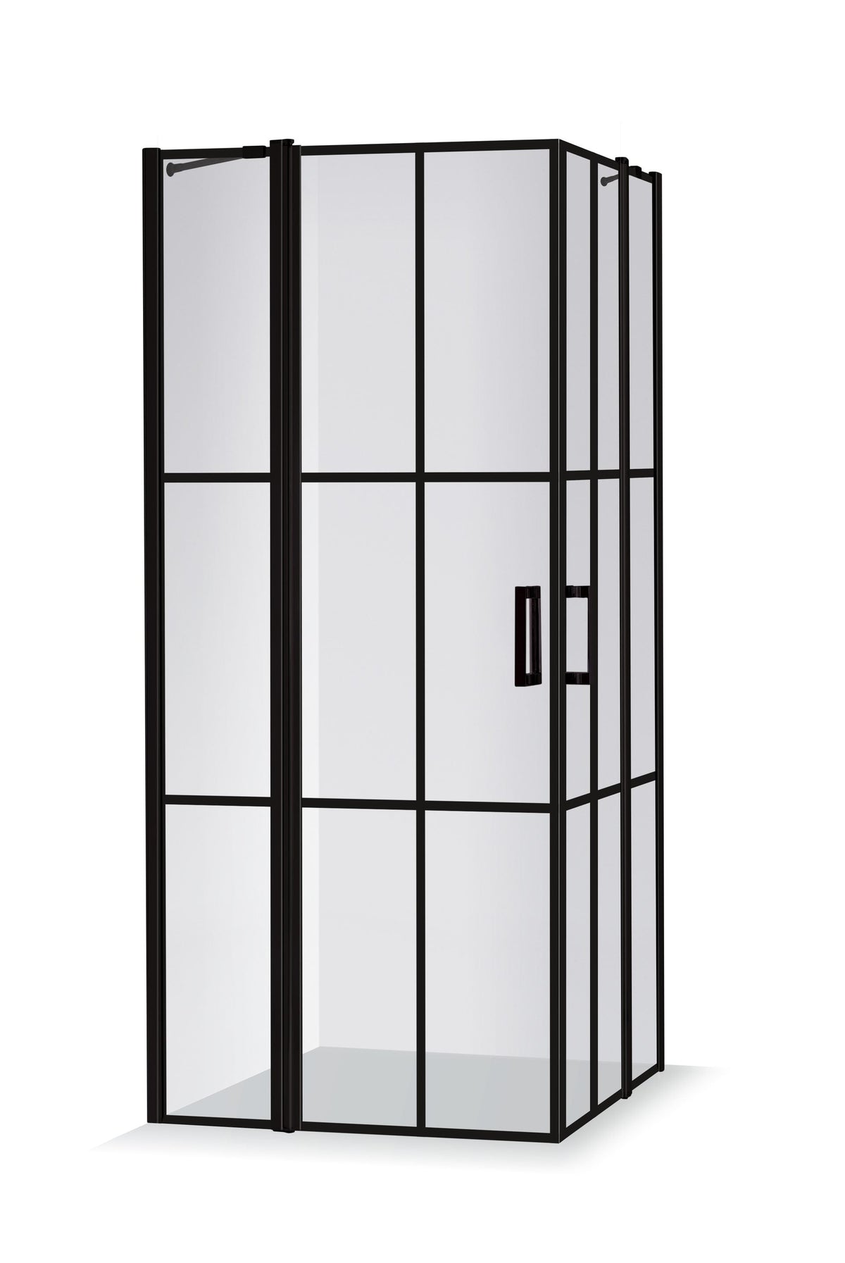 Duschhörna Duschbyggarna Industrial Decor Noblesse Diagonal Cube måttbeställd, 