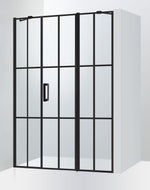 Duschvägg Duschbyggarna Industrial Decor Noblesse Linje 3-delad Cube måttbeställd, Högerhängd