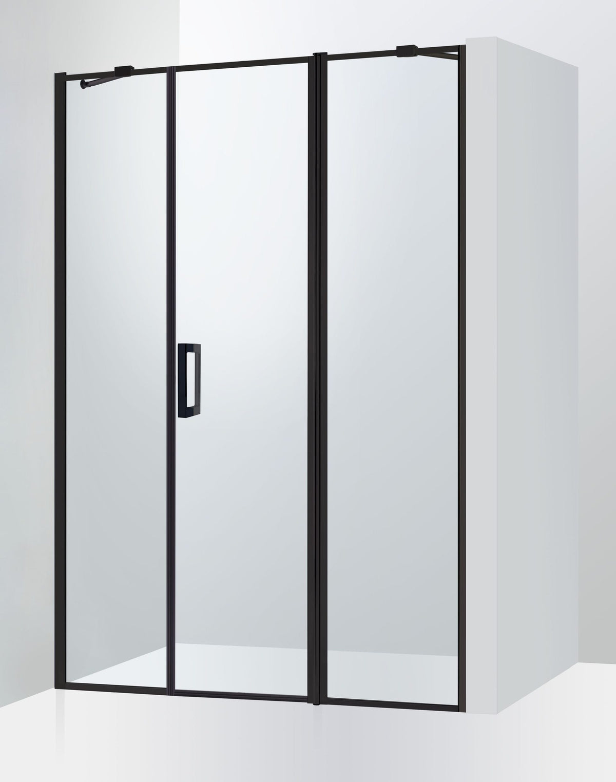 Duschvägg Duschbyggarna Industrial Decor Noblesse Linje 3-delad Frame måttbeställd, Högerhängd