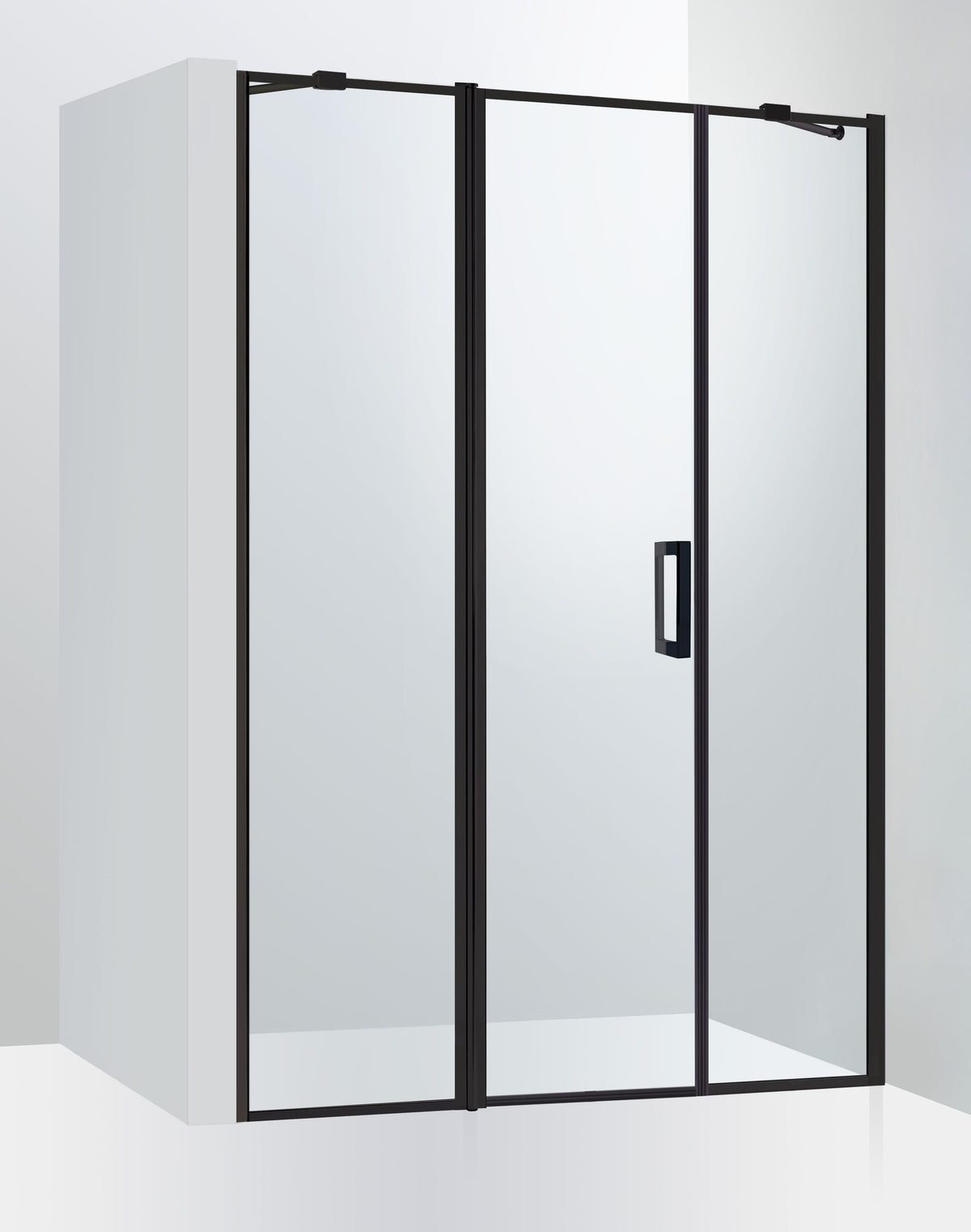 Duschvägg Duschbyggarna Industrial Decor Noblesse Linje 3-delad Frame måttbeställd, Vänsterhängd