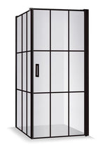 Duschhörna Duschbyggarna Industrial Decor Swing Hörna Cube måttbeställd, Högerhängd