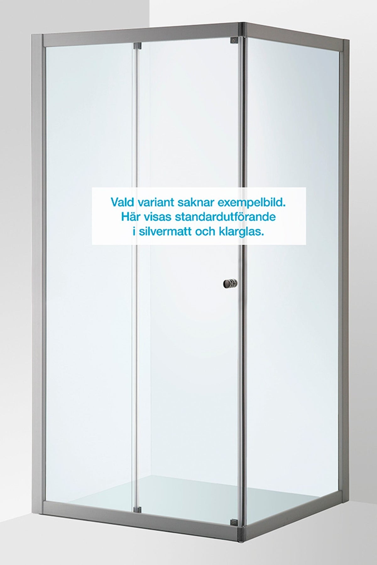 Duschhörna Duschbyggarna Modell 520 måttbeställd, RAL-färg, Klarglas