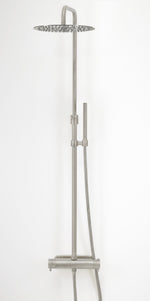 Takdusch Duschbyggarna Orion 300 med Termostatblandare Rostfri look, 160 mm