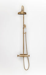 Takdusch Duschbyggarna Oxford med Termostatblandare Brons, 150 mm