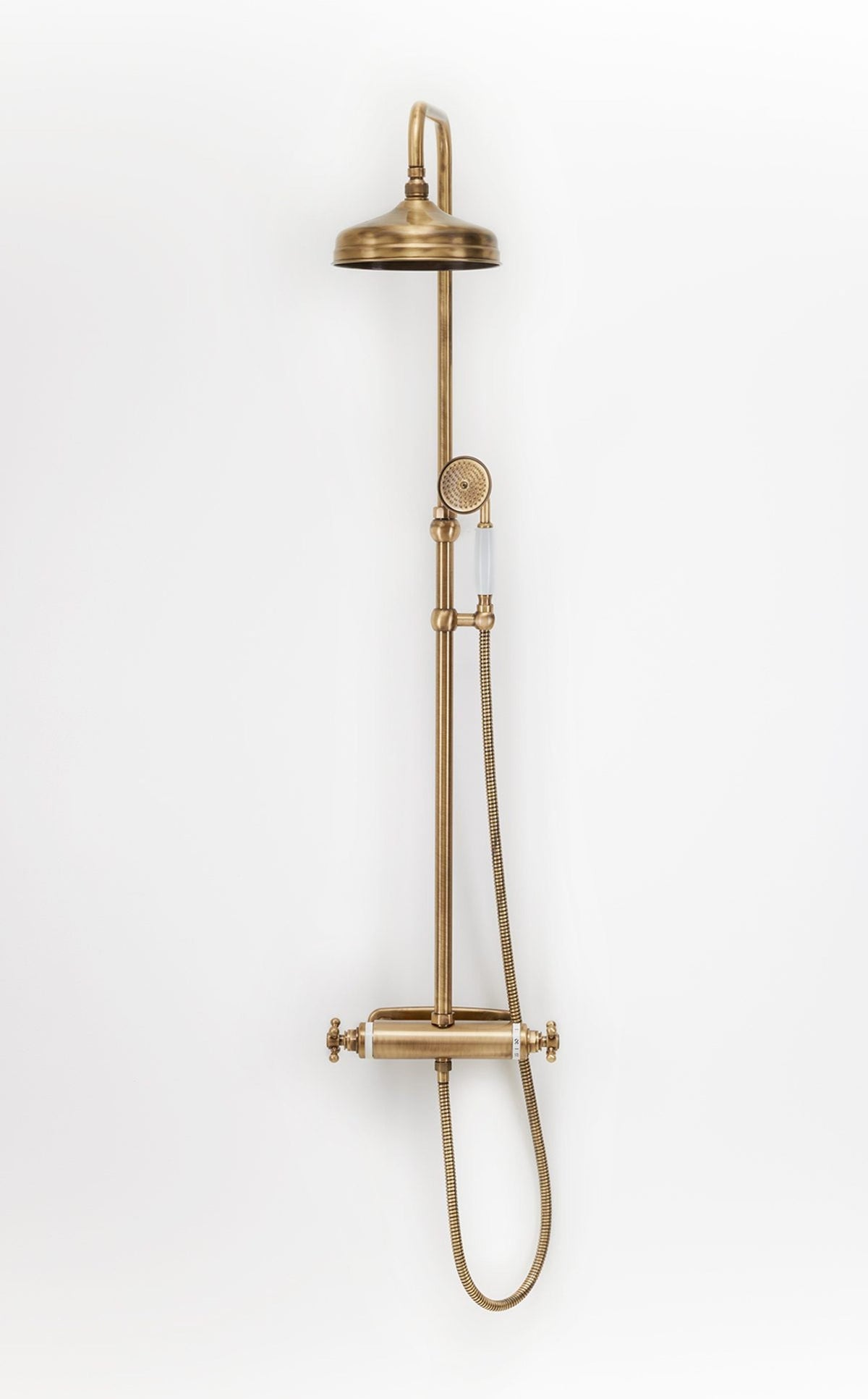 Takdusch Duschbyggarna Oxford med Termostatblandare Brons, 150 mm