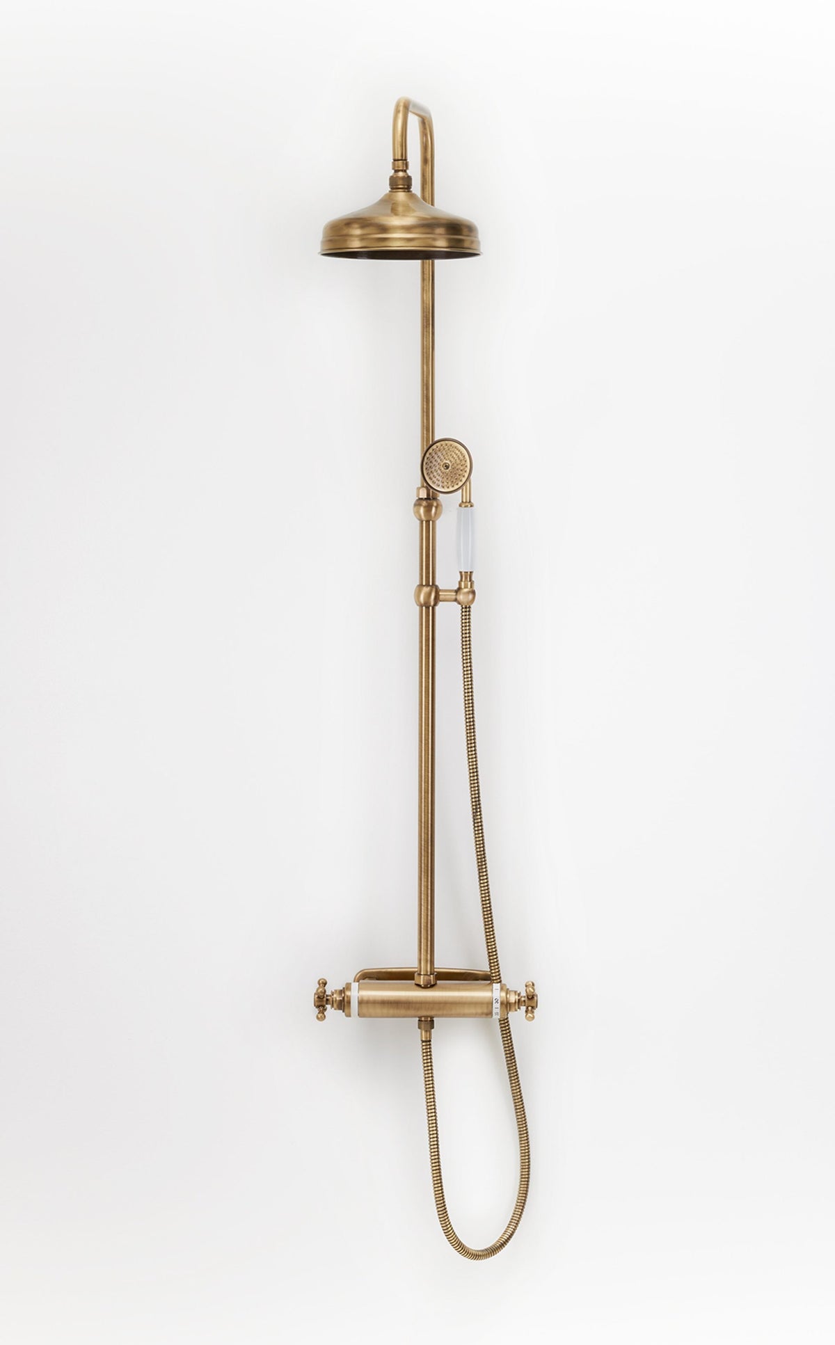 Takdusch Duschbyggarna Oxford med Termostatblandare Brons, 160 mm