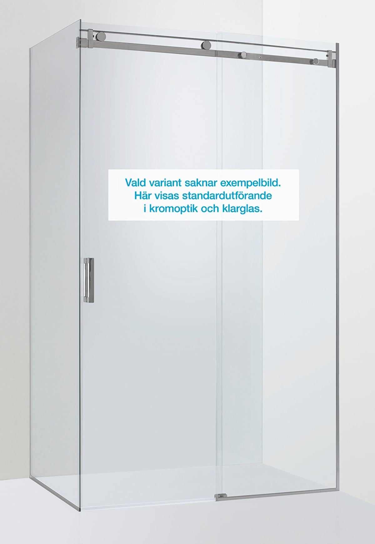 Duschhörna Duschbyggarna Palladium Hörna med Skjutdörr måttbeställd, Högerhörn, Svart matt, Isglas