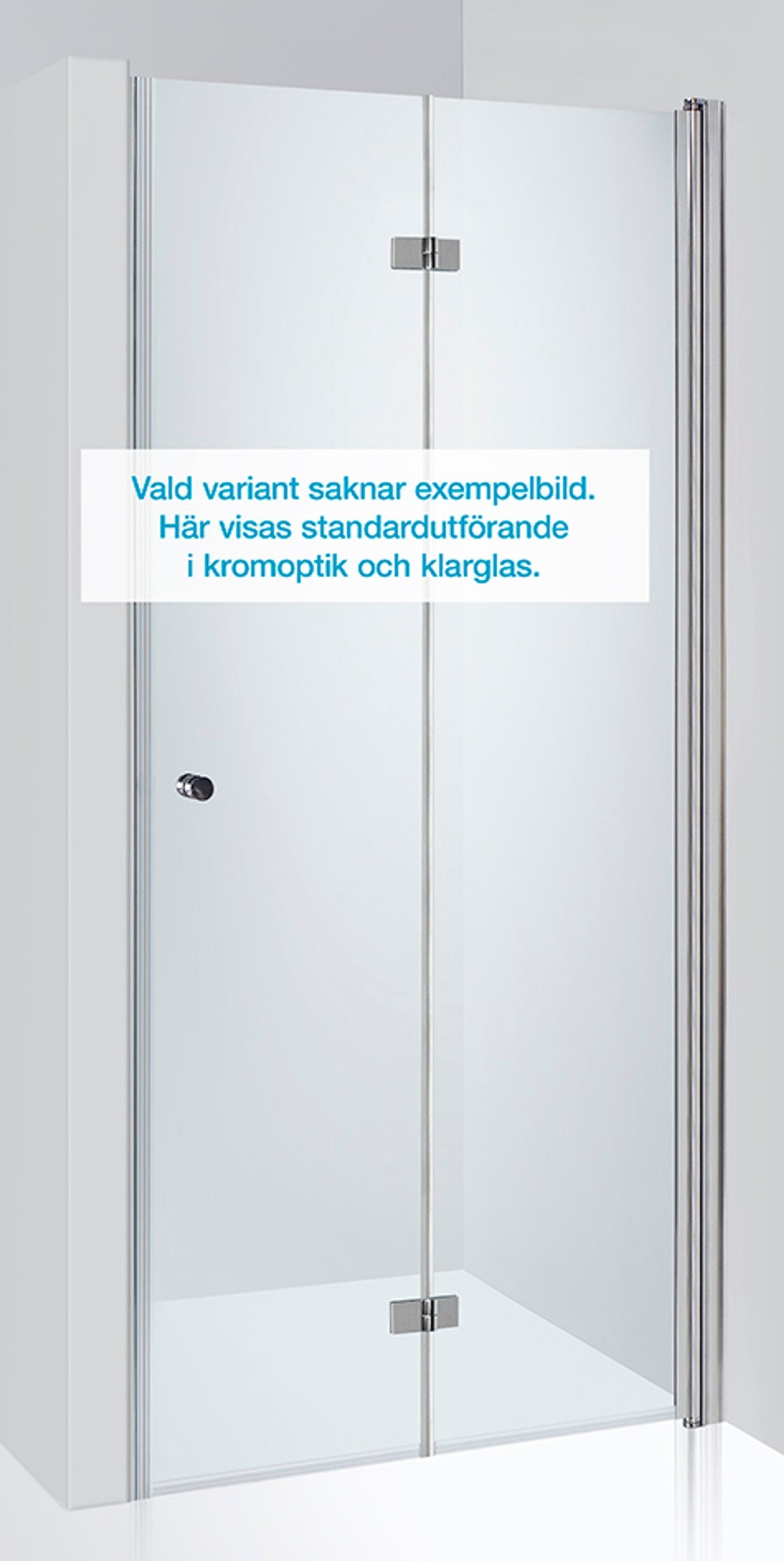 Duschdörr Duschbyggarna Palladium Plus Vikdörr måttbeställd, Högerhängd, Guldoptik, Gröntonat