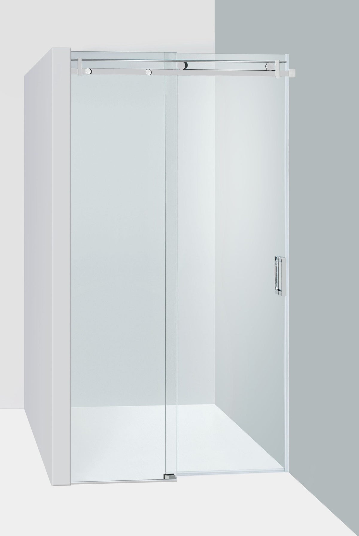 Duschvägg Duschbyggarna Palladium Skjutdörr måttbeställd, Höger, Kromoptik, Klarglas