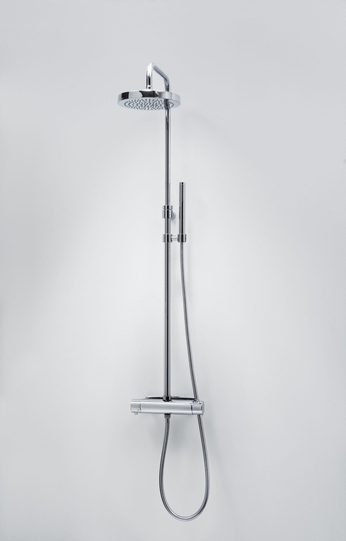 Takdusch Duschbyggarna Rondo 220 med Termostatblandare Krom, 160 mm