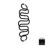 Handdukstork Duschbyggarna Snake Elektrisk Svart matt, 1360x500 mm