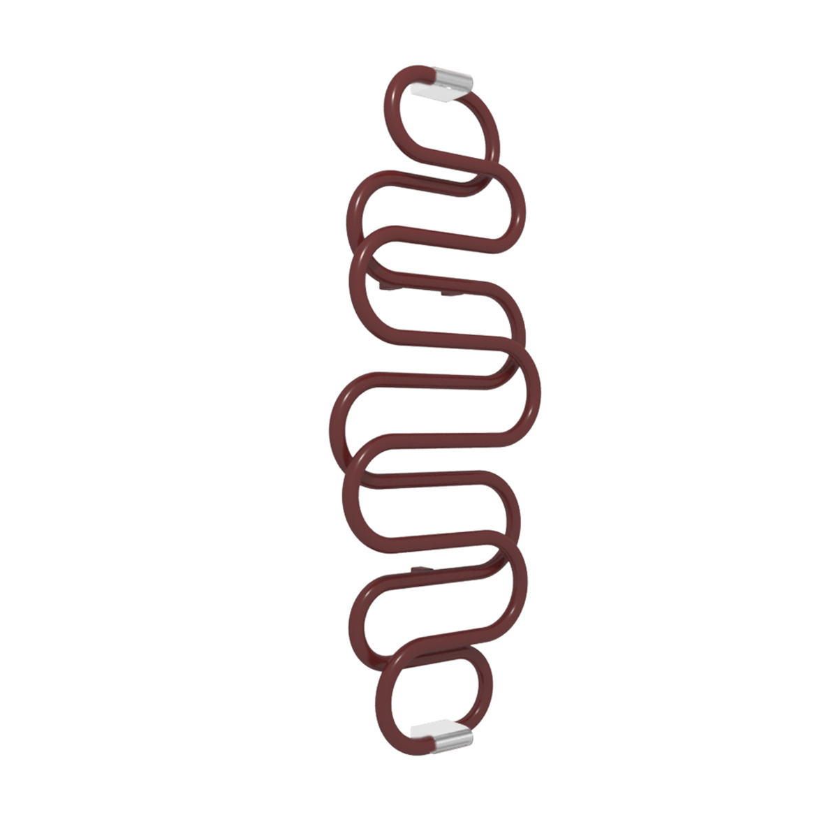 Handdukstork Duschbyggarna Snake Elektrisk Vinröd, 1360x500 mm