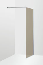 Duschvägg Duschbyggarna Solo Skärmvägg, 700x2000 mm, Kromoptik, Bruntonat