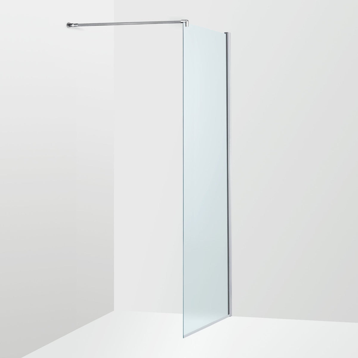 Duschvägg Duschbyggarna Solo Skärmvägg, 700x2000 mm, Kromoptik, Isglas
