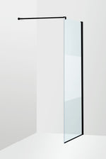 Duschvägg Duschbyggarna Solo Skärmvägg, 800x2000 mm, Svart matt, Stripe