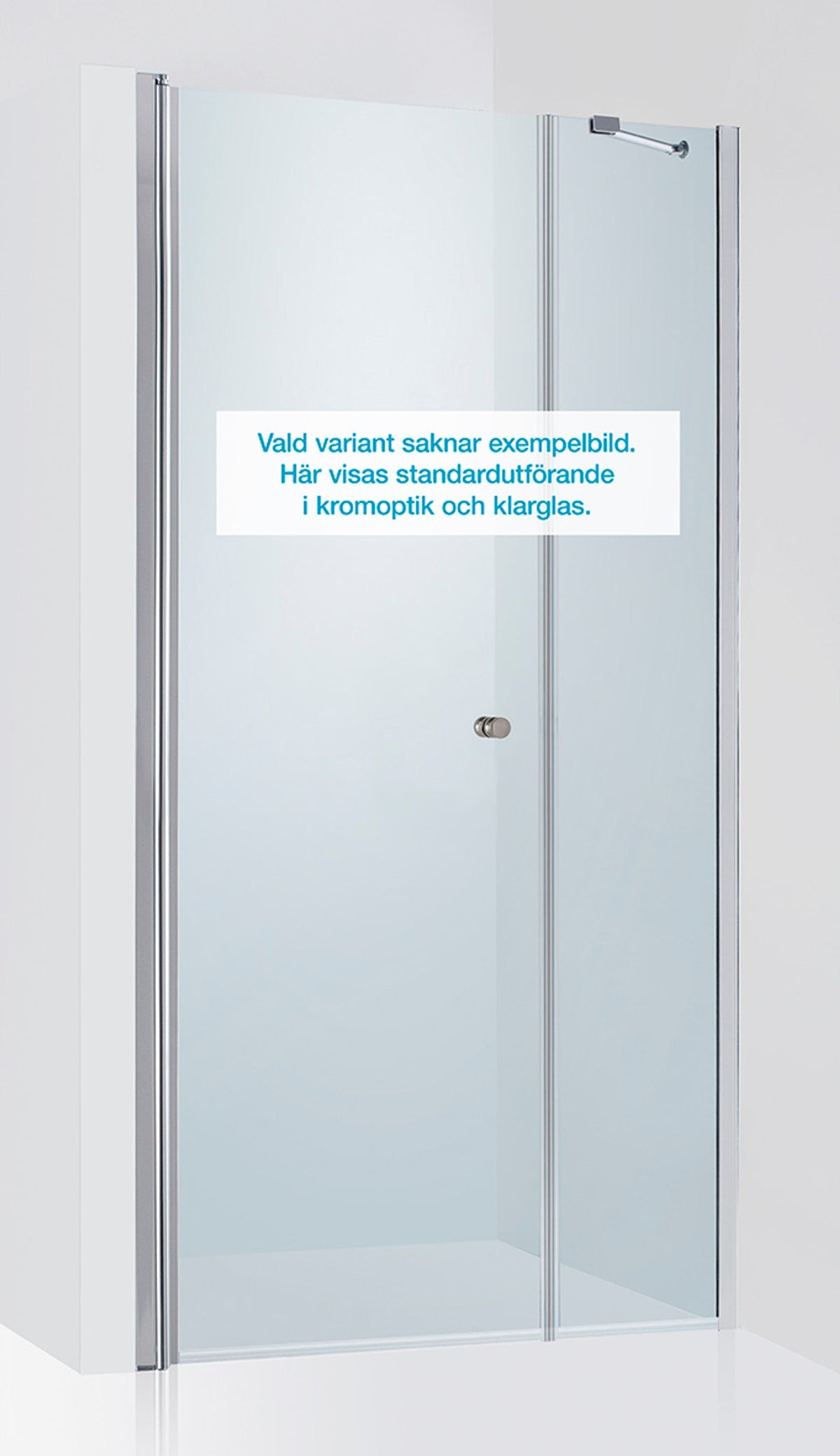 Duschvägg Duschbyggarna Swing de Luxe Linje måttbeställd, Vänsterhängd, RAL-färg, Stripe