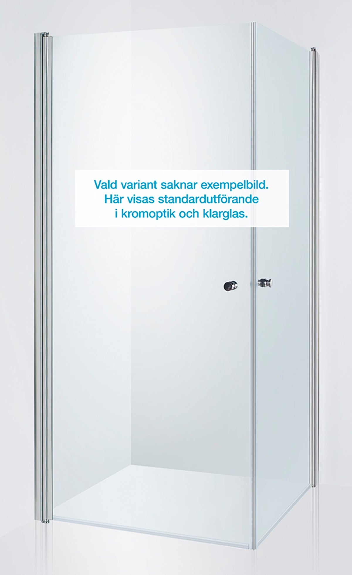 Duschhörna Duschbyggarna Twin de Luxe, 700 (Vänsterdörr) x 800 (Högerdörr), Kromoptik, Wave