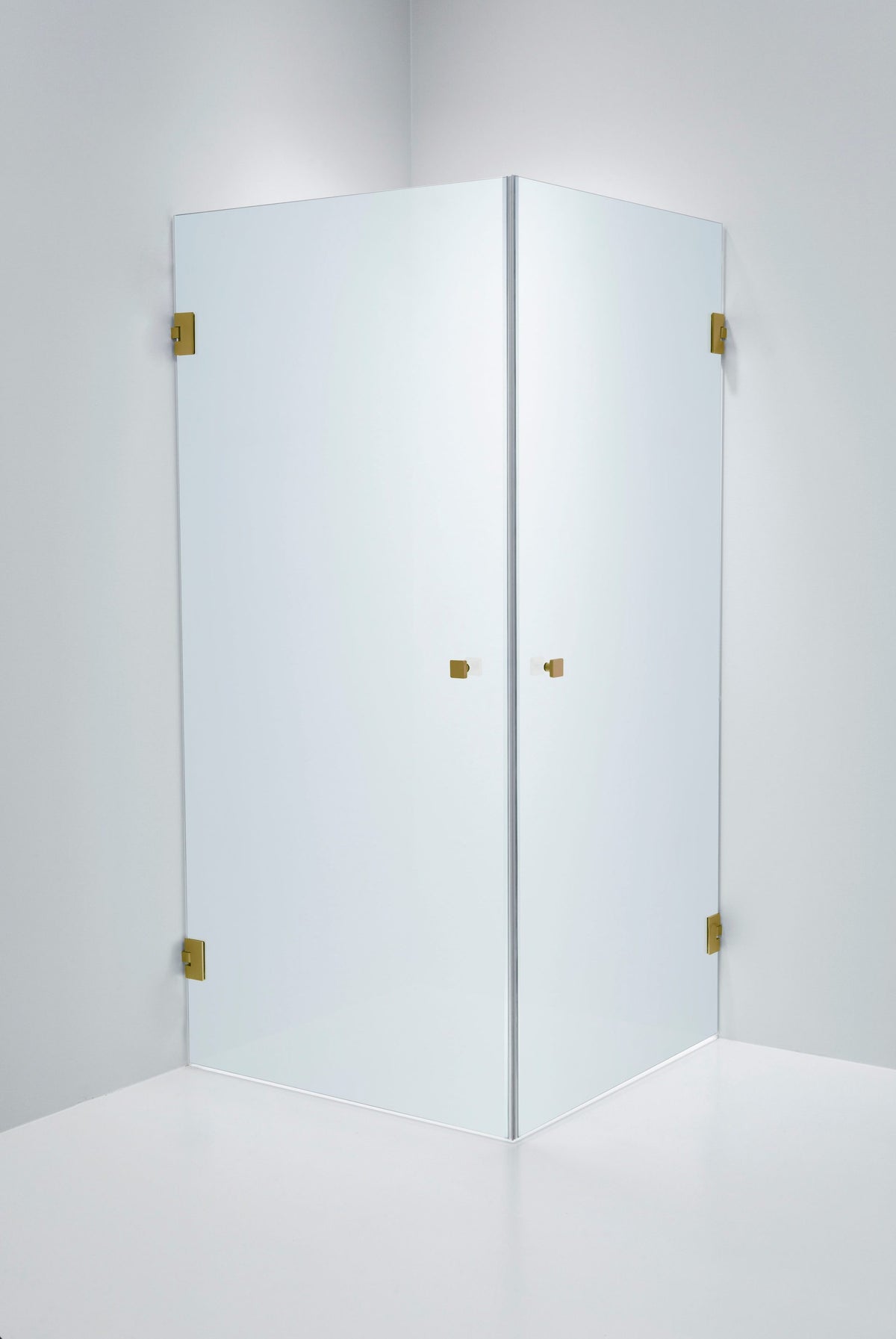 Duschhörna Duschbyggarna Twin Design, 800x900 mm, Brons, Isglas 6 mm