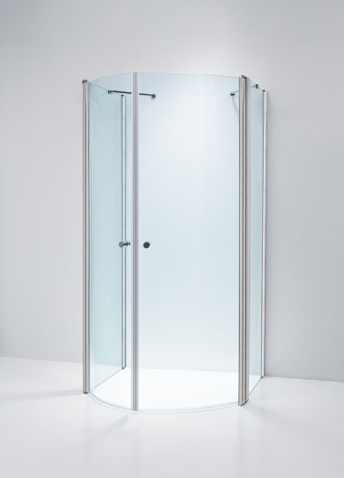 Duschvägg Duschbyggarna Walk In entrédusch, 860x850 mm, Kromoptik