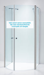 Duschvägg Duschbyggarna Walk In entrédusch, 860x850 mm, RAL-färg