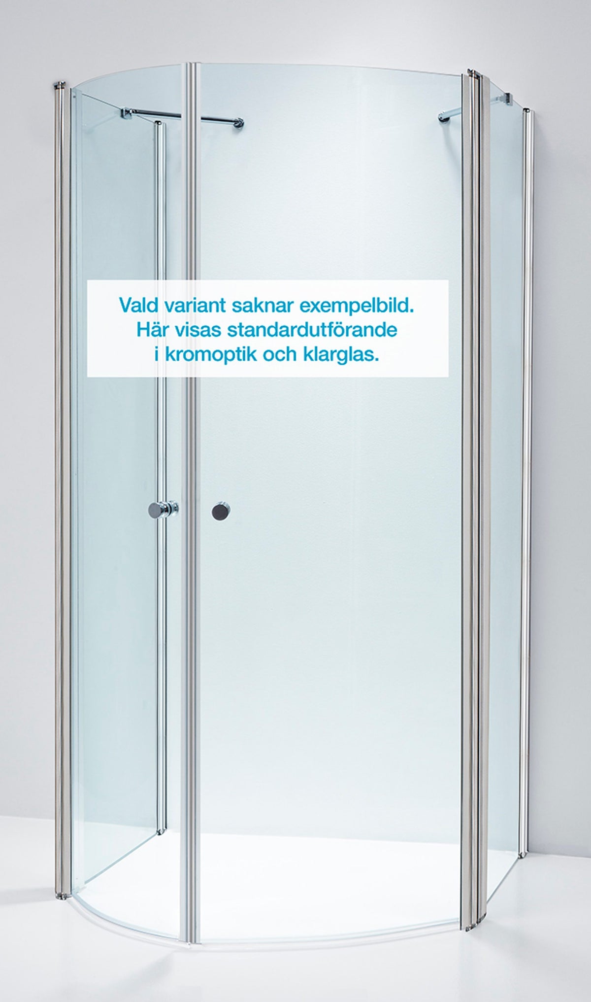 Duschvägg Duschbyggarna Walk In entrédusch, 860x850 mm, RAL-färg