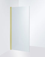 Duschdörr Duschbyggarna Wing Rak, 700 mm, vänsterhängd, Guldoptik, Isglas
